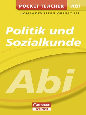 cover image of Pocket Teacher Abi Politik/Sozialkunde